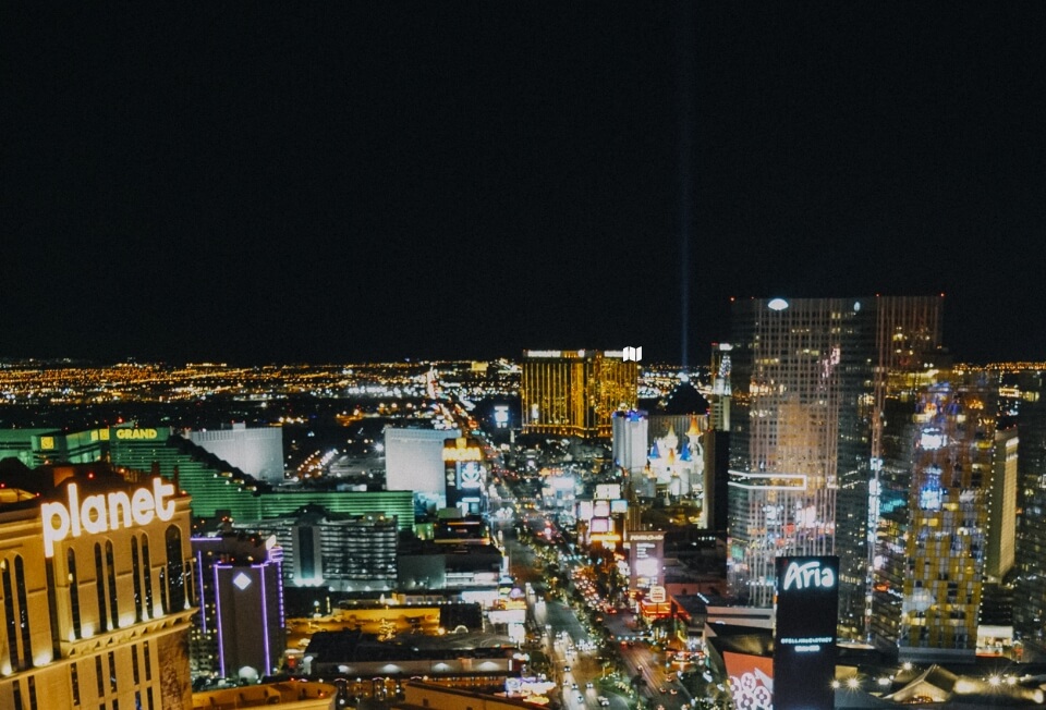 Aerial photo of Las Vegas