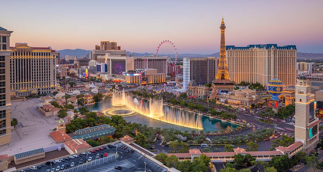 Aerial photo of Las Vegas