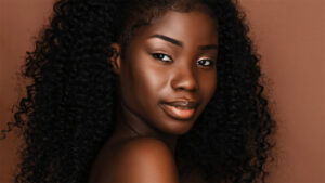 Brown skin woman